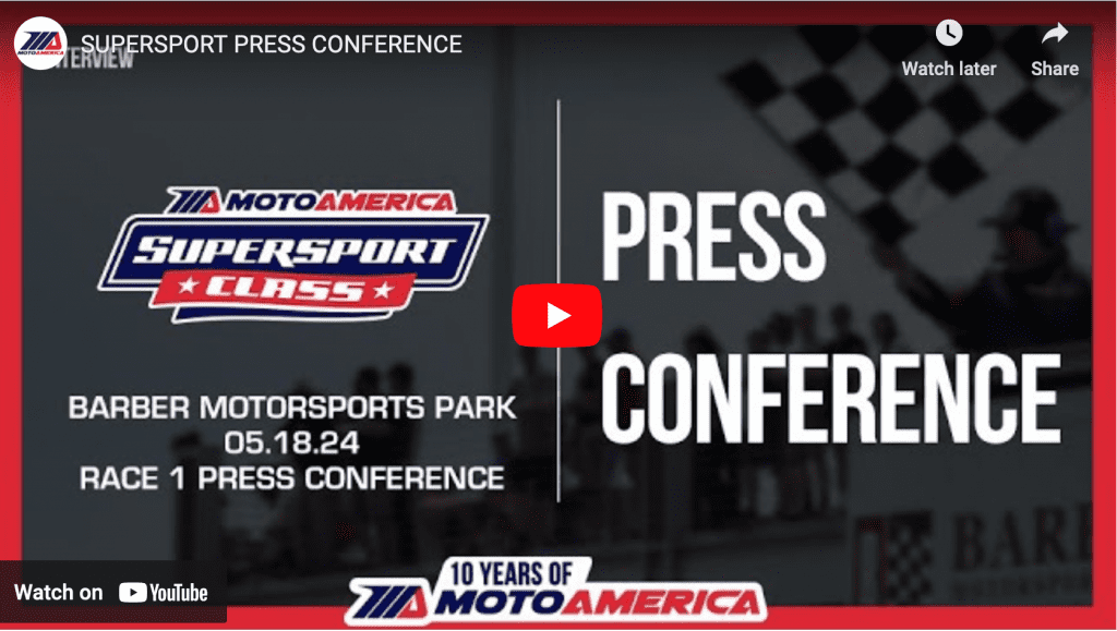 Read more about the article Video: Supersport Race One Press Conference From Barber Motorsports Park